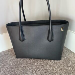Dagne Dover large commuter tote in black